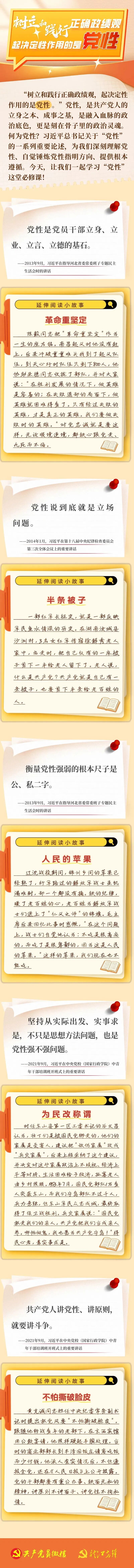 树立和践行正确政绩观，起决定性作用的是党性